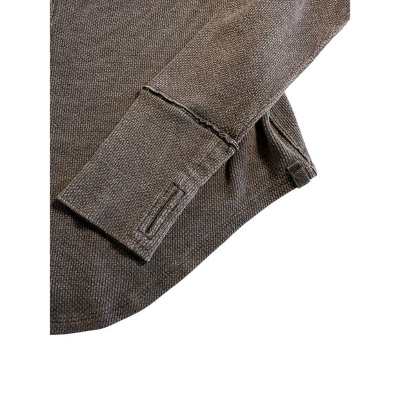 We The Free by Free People Waffle Knit Henley – Charcoal Grey Size XL CozyBasics - Picture 4 of 7